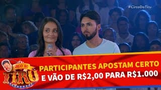 Participantes apostam certo e vão de R$ 2,00 para R$ 1.000 | Circo do Tiru (16/11/24)