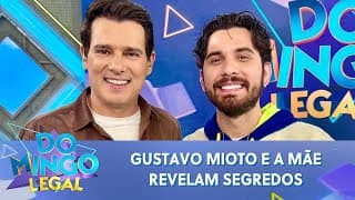 Celso Portiolli recebe Gustavo Mioto no palco do Domingo Legal (11/05/25)