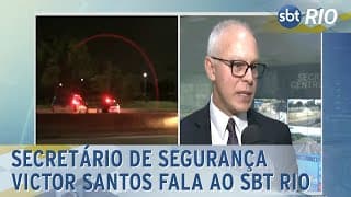 Secretário de segurança Victor Santos fala ao SBT Rio