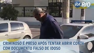 Criminoso é preso após tentar abrir conta com documento falso de idoso