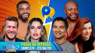TIME MARCO LUQUE vs TIME DIEGO ALEMÃO no Passa ou Repassa | Domingo Legal (22/06/25)