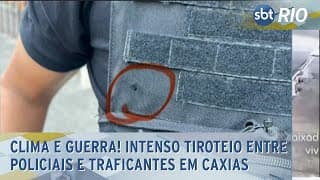 Clima e Guerra! Intenso tiroteio entre policiais e traficantes em Caxias