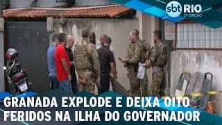 Granada explode e deixa oito feridos na Ilha do Governador