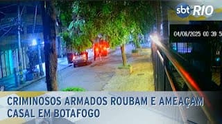 Criminosos armados roubam e ameaçam casal em Botafogo