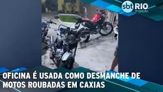 Oficina é usada como desmanche de motos roubadas em Caxias