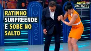 Ratinho se arrisca e sobe no salto durante o Dez ou Mil ao vivo | Programa do Ratinho (15/09/25)