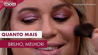 Gosta de uma make com muito brilho? Você vai se apaixonar por essa!