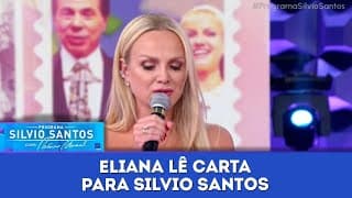 Eliana lê cartinha especial para Silvio Santos