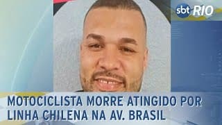 Motociclista morre atingido por linha chilena na Avenida Brasil