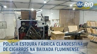 Polícia estoura fábrica clandestina de cigarros na Baixada Fluminense