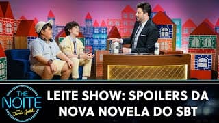 Leite Show: Elenco infantil de "A Caverna Encantada" dá spoilers da novela | The Noite (24/07/24)