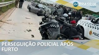 Após furto de carro, suspeitos são presos pela PM em perseguição | SBT Brasília 1ª Edição