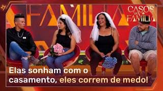 Maridos fogem de casamento igual o diabo foge da cruz | Casos de Família