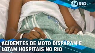 Acidentes de moto disparam e lotam hospitais no Rio