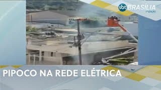 Um defeito na rede elétrica causou transtornos em Taguatinga e assusta moradores| SBT Brasília 1ª ed