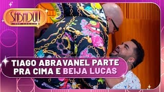 Tiago Abravanel deu beijão em Lucas Guedez | Sabadou com Virginia (31/08/24)