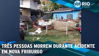 Três pessoas morrem durante acidente em Nova Friburgo