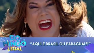Narcisa fica em choque ao descobrir BRASIL, PARAGUAI e ARGENTINA no mesmo lugar! | Domingo Legal