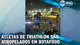 Atletas de triathlon são atropelados em Botafogo