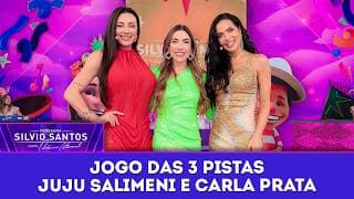 Jogos das 3 Pìstas : Juju Salimeni e Carla Prata | Programa Silvio Santos (15/02/26)