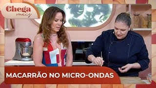 Ninhos de macarrão com mini almôndegas no micro-ondas | Chega Mais (23/09/24)