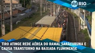 Tiro atinge rede aérea do ramal Saracuruna e causa transtorno na Baixada Fluminense