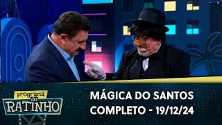 O Santos pediu a ajuda da Rhenata para fazer a mágica | Programa do Ratinho (19/12/24)