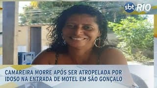 Camareira morre após ser atropelada por idoso na entrada de motel em São Gonçalo