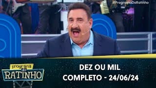 Ratinho manda recado para a TV do plim plim "Vocês têm meu número" | Programa do Ratinho (24/06/24)