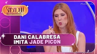 Dani Calabresa imitou a Jade Picon ao vivo | Sabadou com Virginia (07/09/24)