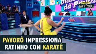VAI ENCARAR? Ratinho duvidou e Pavorô desenrolou no karatê | Programa do Ratinho (30/10/25)