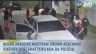 Novas imagens mostram Oruam atacando viatura descaracterizada da polícia