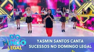 Yasmin Santos relembra trajetória e canta sucessos no Domingo Legal | Domingo Legal (14/07/24)