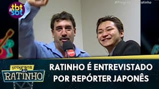 Ratinho é entrevistado por repórter japonês e quase perde a paciência | Programa Do Ratinho