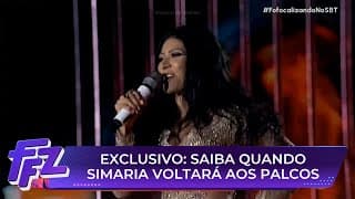 EXCLUSIVO: saiba quando Simaria pretende voltar aos palcos | Fofocalizando 18/08/25
