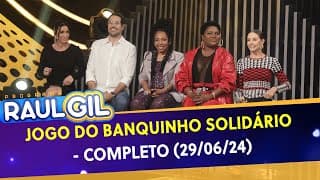 Jogo do Banquinho Solidário com figuras do SBT | Completo (22/06/24)