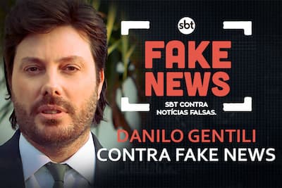 SBT Contra Notícias Falsas: Danilo Gentili alerta que sempre devemos checar as fontes