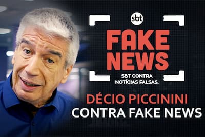 SBT Contra Notícias Falsas: Décio Piccinini abraça a campanha sobre Fake News