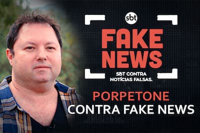 SBT Contra Notícias Falsas: Alexandre Porpetone apoia luta contra mentiras virtuais