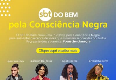 Com "Vozes que importam", SBT do Bem  joga luz sobre o Dia da Consciência Negra