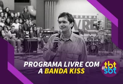 TBT SBT relembra Programa Livre com a banda Kiss