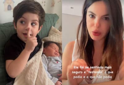 Stefany Brito revela momento de tensão entre filhos: "Caos"