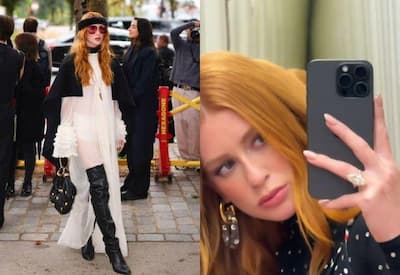 Anel de noivado de diamantes de Marina Ruy Barbosa rouba a cena em Paris