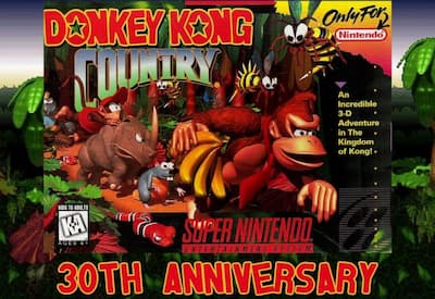 Donkey Kong Country completa 30 Anos: O clássico que redefiniu os jogos de plataforma