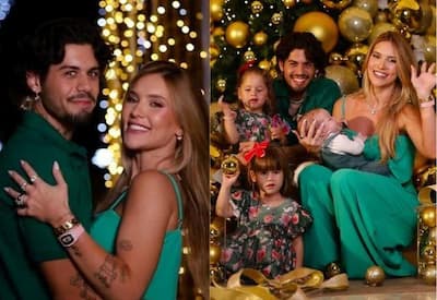 Virginia mostra detalhes da decoração luxuosa de Natal da sua mansão