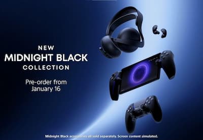 PlayStation anuncia nova coleção Midnight Black para PS5