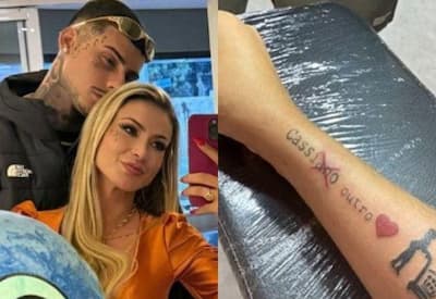 Andressa Urach revela significado da nova tatuagem: "Que venham os próximos amores"