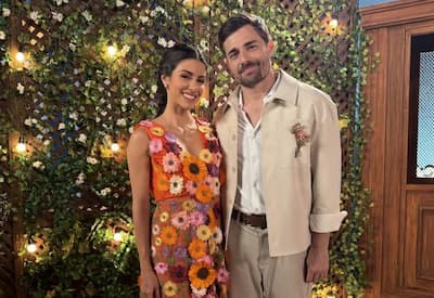 Beijo de Gabriel e Pilar:  Isabela Souza e Miguel Coelho falam sobre cena de romance