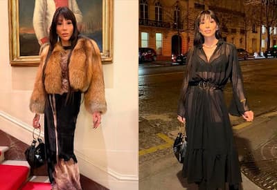 Maya Massafera exibe looks de grife na Semana de Moda de Paris