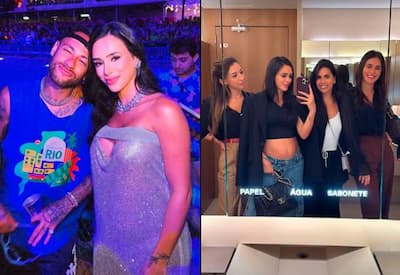 Sem Neymar, Bruna Biancardi curte noite com amigas em São Paulo